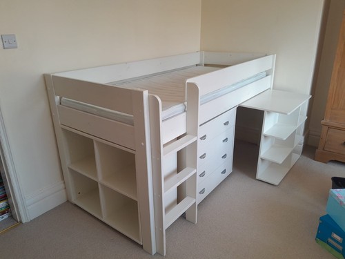 Stompa mid sleeper bed with