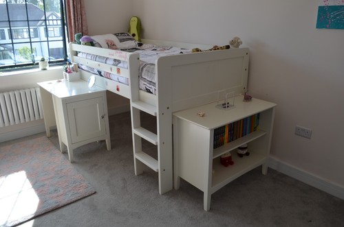Mid sleeper bed with desk - mid,