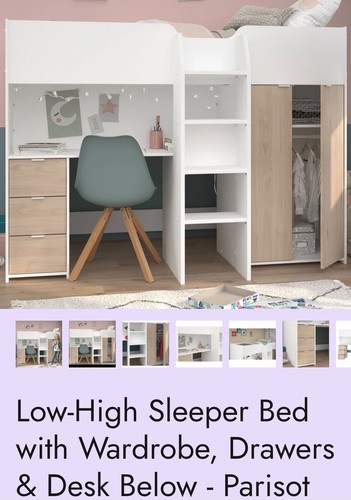 Mid sleeper cabin bed - cabin,
